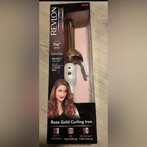 The Revlon Pro Collection 1 1/4” Rose Gold Curling Iron